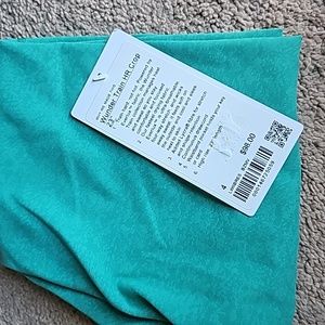 Lululemon NWT Wunder Train HR 23" Crop Tights Size: 4 Color: Maldives Green